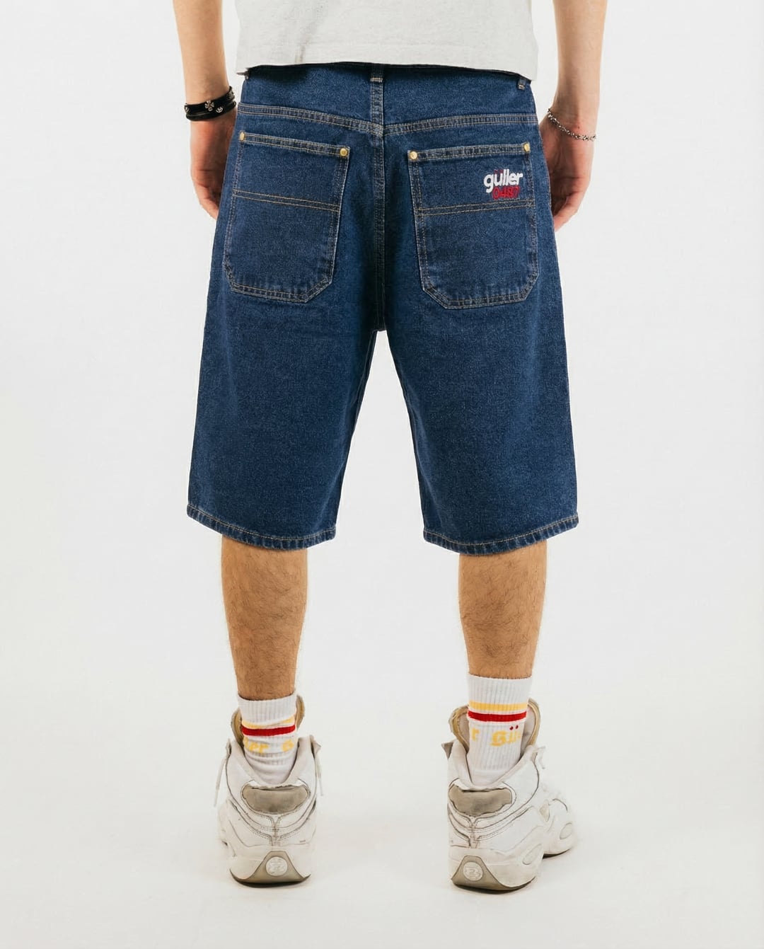 Baggy Jeans Short "Guller0497" lavaggio jeans SW scuro