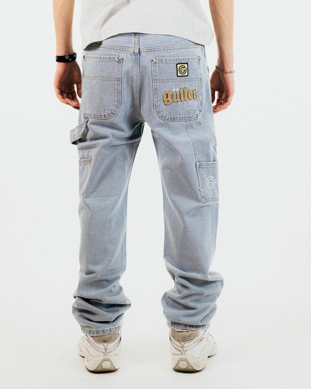 Worker Pant Regular "GULLER" by Mr.Gulliver - Jeans Chiaro effetto minatore