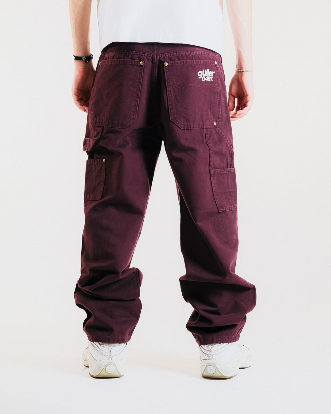 Baggy Worker "Guller 0497" Canvas Bordeaux