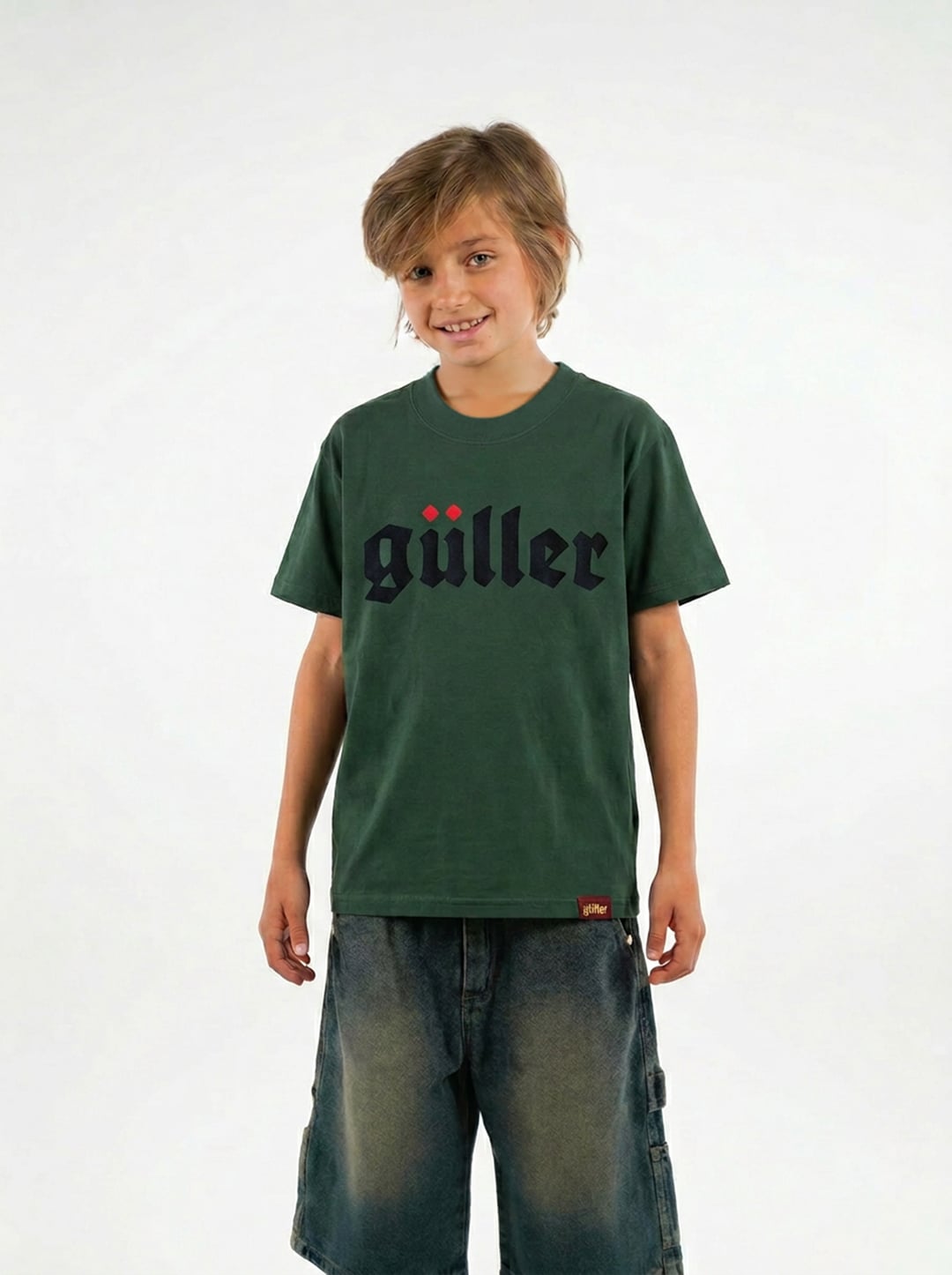 T-shirt "Guller" istituzionale col. Verde  RAGAZZO/KID